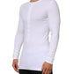 Dolce & Gabbana White Long Sleeves Button Closure T-shirt Mens T-Shirt