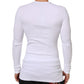 Dolce & Gabbana White Long Sleeves Button Closure T-shirt Mens T-Shirt