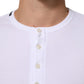 Dolce & Gabbana White Long Sleeves Button Closure T-shirt Mens T-Shirt