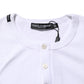 Dolce & Gabbana White Long Sleeves Button Closure T-shirt Mens T-Shirt