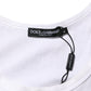 Dolce & Gabbana White Sleeveless Round Neck Tank Top T-shirt Mens T-Shirt