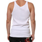 Dolce & Gabbana White Sleeveless Round Neck Tank T-shirt Mens T-Shirt