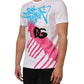 Dolce & Gabbana White Graphic Print Cotton Crew Neck T-shirt Mens T-Shirt