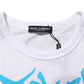 Dolce & Gabbana White Graphic Print Cotton Crew Neck T-shirt Mens T-Shirt