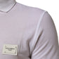 Dolce & Gabbana White Collared Short Sleeves Polo Men T-shirt Mens T-Shirt