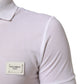 Dolce & Gabbana White Collared Short Sleeves Polo T-shirt Mens T-Shirt