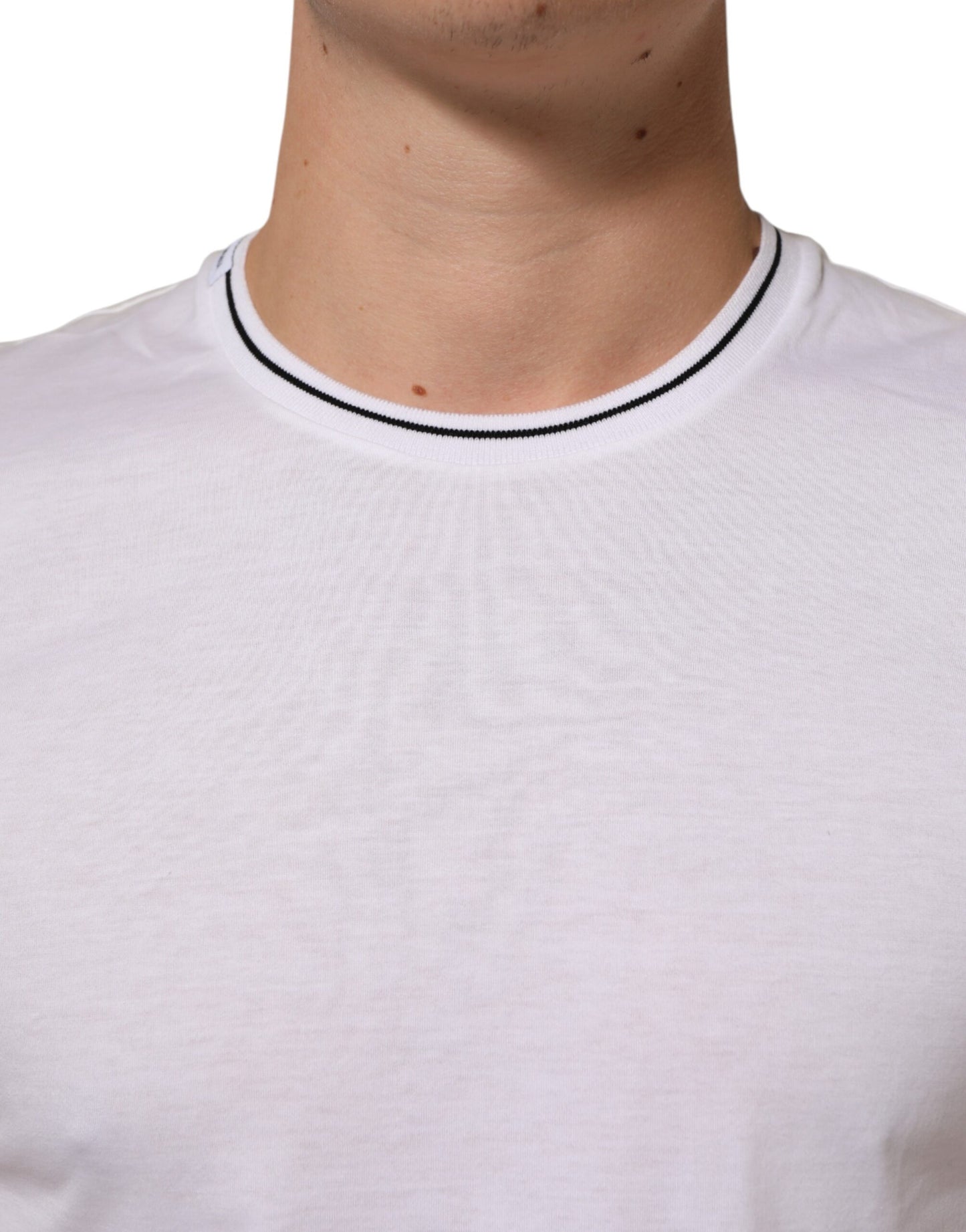 Dolce & Gabbana White Short Sleeves Round Neck Men Underwear T-shirt Mens T-Shirt