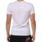Dolce & Gabbana White Cotton Logo Patch V-neck Tee T-shirt Mens T-Shirt