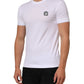 Dolce & Gabbana White Cotton Logo Patch Crew Neck  T-shirt Mens T-Shirt