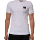 Dolce & Gabbana White Collared Short Sleeves Polo Men T-shirt Mens T-Shirt