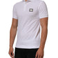 Dolce & Gabbana White Collared Short Sleeves Polo Men T-shirt Mens T-Shirt