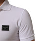 Dolce & Gabbana White Collared Short Sleeves Polo Men T-shirt Mens T-Shirt