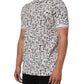 Dolce & Gabbana White Musical Print Collared Polo T-shirt Mens T-Shirt