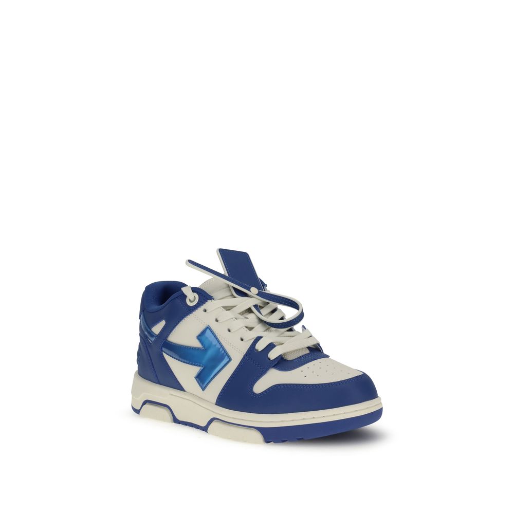 Off-White Blue Leather Chunky Sneakers