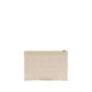 Fendi Cream Cotton Clutch Bag