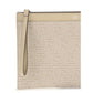 Fendi Cream Cotton Clutch Bag