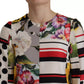 Dolce & Gabbana Multicolor Pachwork Charmeuse Floral Shift Dress