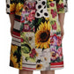 Dolce & Gabbana Multicolor Pachwork Charmeuse Floral Shift Dress