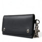 Dolce & Gabbana Black Leather Logo Embossed Mini Bifold Wallet Borse Bag Mens Wallet