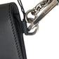 Dolce & Gabbana Black Leather Logo Embossed Mini Bifold Wallet Borse Bag Mens Wallet