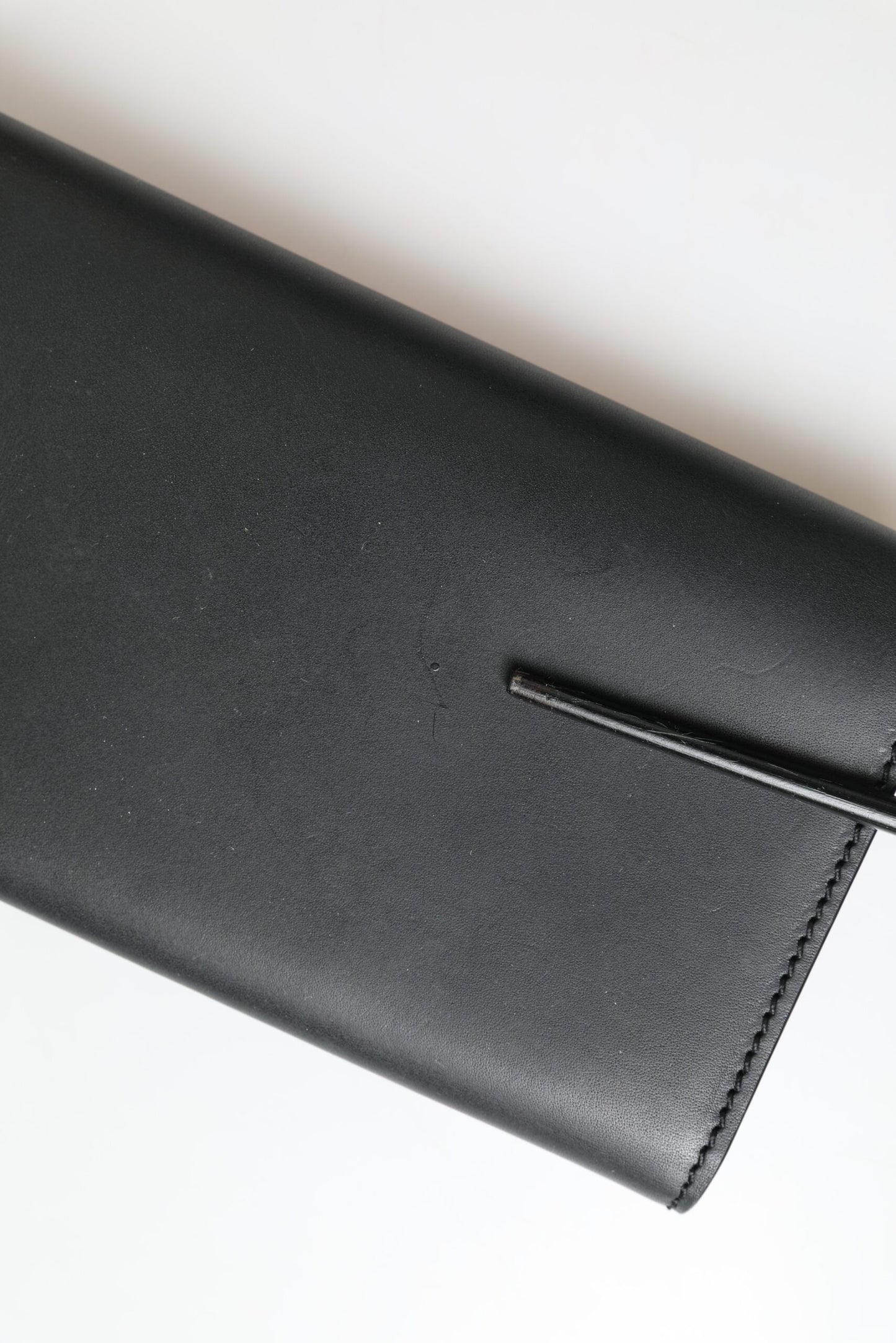 Dolce & Gabbana Black Leather Logo Embossed Mini Bifold Wallet Borse Bag Mens Wallet
