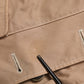 Dolce & Gabbana Beige Cotton Button Up Fitted Cropped Jacket