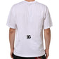 Dolce & Gabbana White Logo Print Cotton Crew Neck Men T-shirt Mens T-Shirt