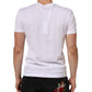 Dolce & Gabbana White Logo Print Cotton Men Crew Neck T-shirt Mens T-Shirt