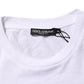 Dolce & Gabbana White Logo Print Cotton Men Crew Neck T-shirt Mens T-Shirt