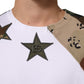 Dolce & Gabbana White Camouflage Patckwork Men Cotton T-shirt Mens T-Shirt