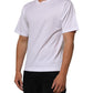 Dolce & Gabbana White Angel Print Cotton Men Crew Neck T-shirt Mens T-Shirt