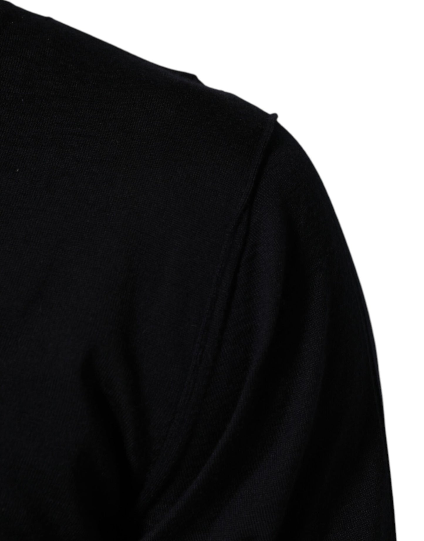 Dolce & Gabbana Black Cashmere Knit V-Neck Pullover Sweater Mens Sweater Mens T-Shirt