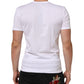 Dolce & Gabbana White Cotton V-Neck Short Sleeves T-shirt Mens T-Shirt