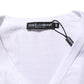 Dolce & Gabbana White Cotton V-Neck Short Sleeves T-shirt Mens T-Shirt