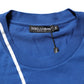 Dolce & Gabbana Blue Logo Print Cotton Crew Neck Men T-shirt Mens T-Shirt