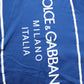Dolce & Gabbana Blue Logo Print Cotton Crew Neck Men T-shirt Mens T-Shirt