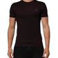 Dolce & Gabbana Brown Logo Plaque Cotton Crew Neck T-shirt Mens T-Shirt