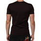Dolce & Gabbana Brown Logo Plaque Cotton Crew Neck T-shirt Mens T-Shirt