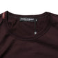 Dolce & Gabbana Brown Logo Plaque Cotton Crew Neck T-shirt Mens T-Shirt