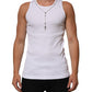 Dolce & Gabbana White Cotton Chain Necklace Tank Top T-shirt Mens T-Shirt