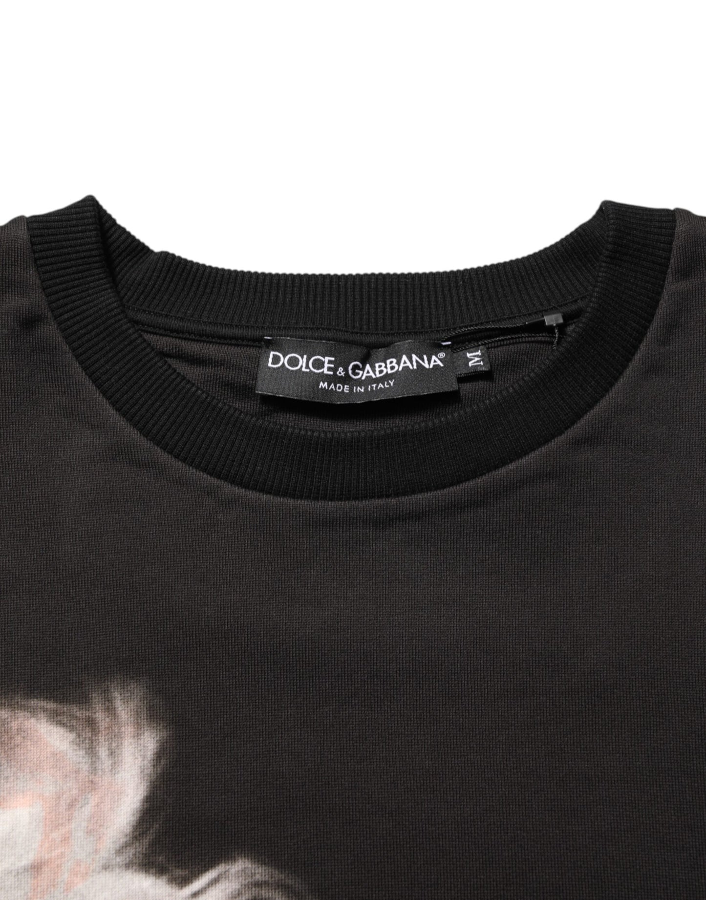 Dolce & Gabbana Black Marilyn Monroe Cotton Crew Neck T-shirt Mens T-Shirt