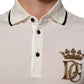 Dolce & Gabbana White Logo Embroidery Cotton Polo T-shirt Mens T-Shirt