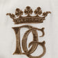 Dolce & Gabbana White Logo Embroidery Cotton Polo T-shirt Mens T-Shirt