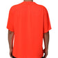Dolce & Gabbana Neon Orange Polyester Men Crew Neck T-shirt Mens T-Shirt