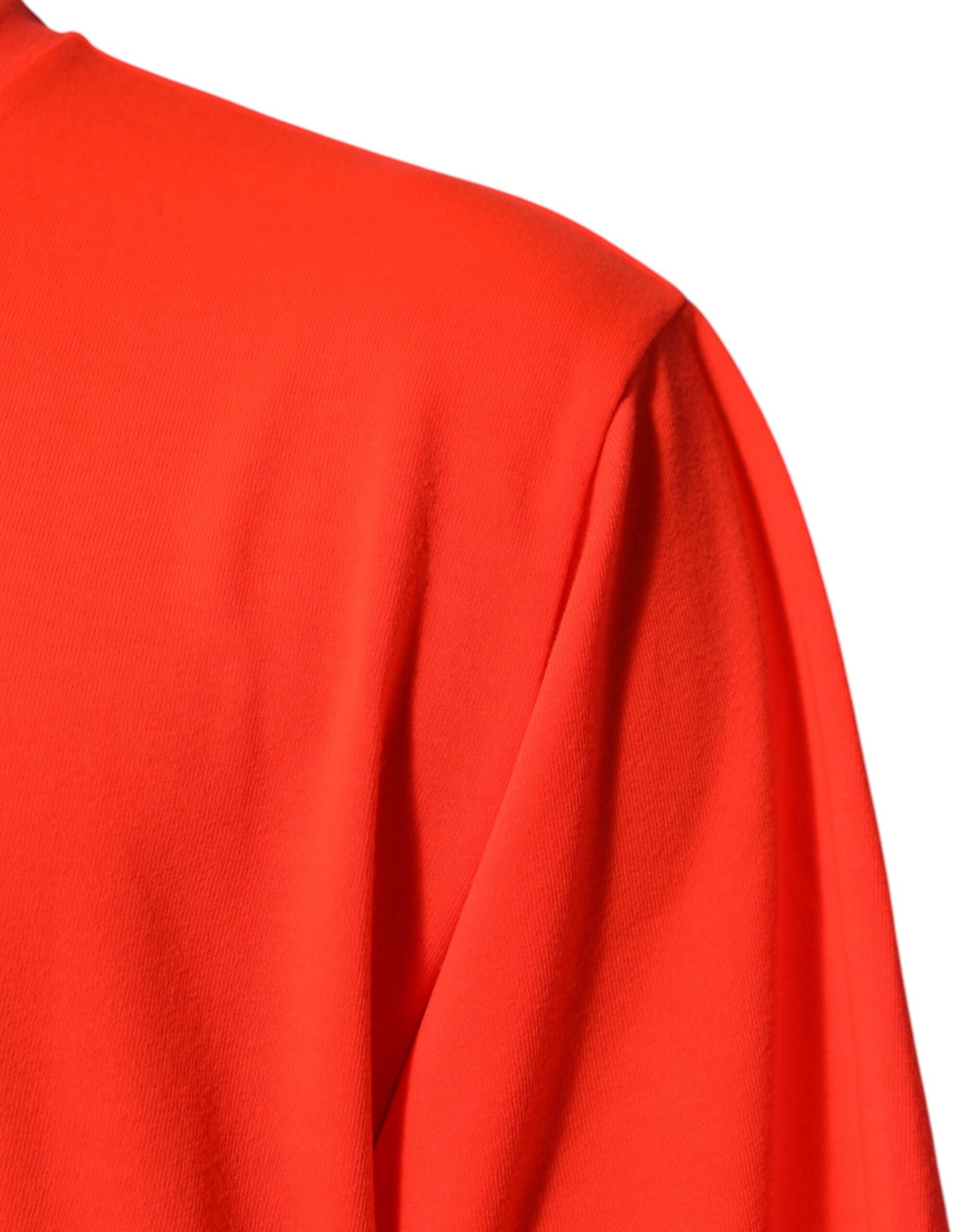 Dolce & Gabbana Neon Orange Polyester Men Crew Neck T-shirt Mens T-Shirt