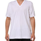 Dolce & Gabbana White Cotton V-Neck Short Sleeves T-shirt Mens T-Shirt