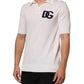 Dolce & Gabbana White Cotton Collared Short Sleeves T-shirt Mens T-Shirt