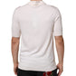 Dolce & Gabbana White Cotton Collared Short Sleeves T-shirt Mens T-Shirt