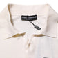 Dolce & Gabbana White Cotton Collared Short Sleeves T-shirt Mens T-Shirt