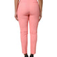Dolce & Gabbana Pink High Waist Dress Tapered Trouser Pants